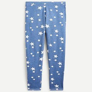 J Crew Crewcuts Girls Cropped Leggings w/Stars XL